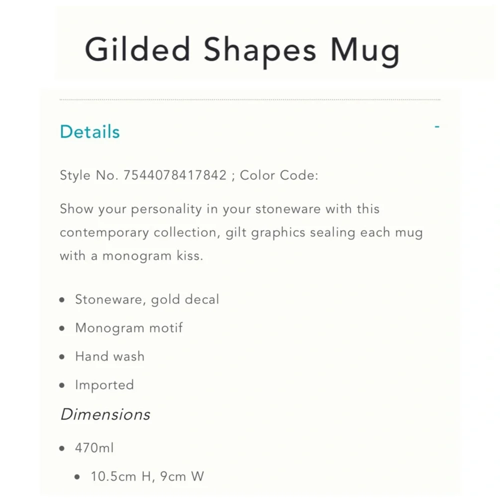 Anthropologie each mug